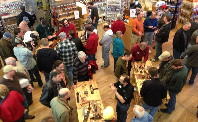 Crowds at the Highland Lie-Nielsen Hand Tool Event